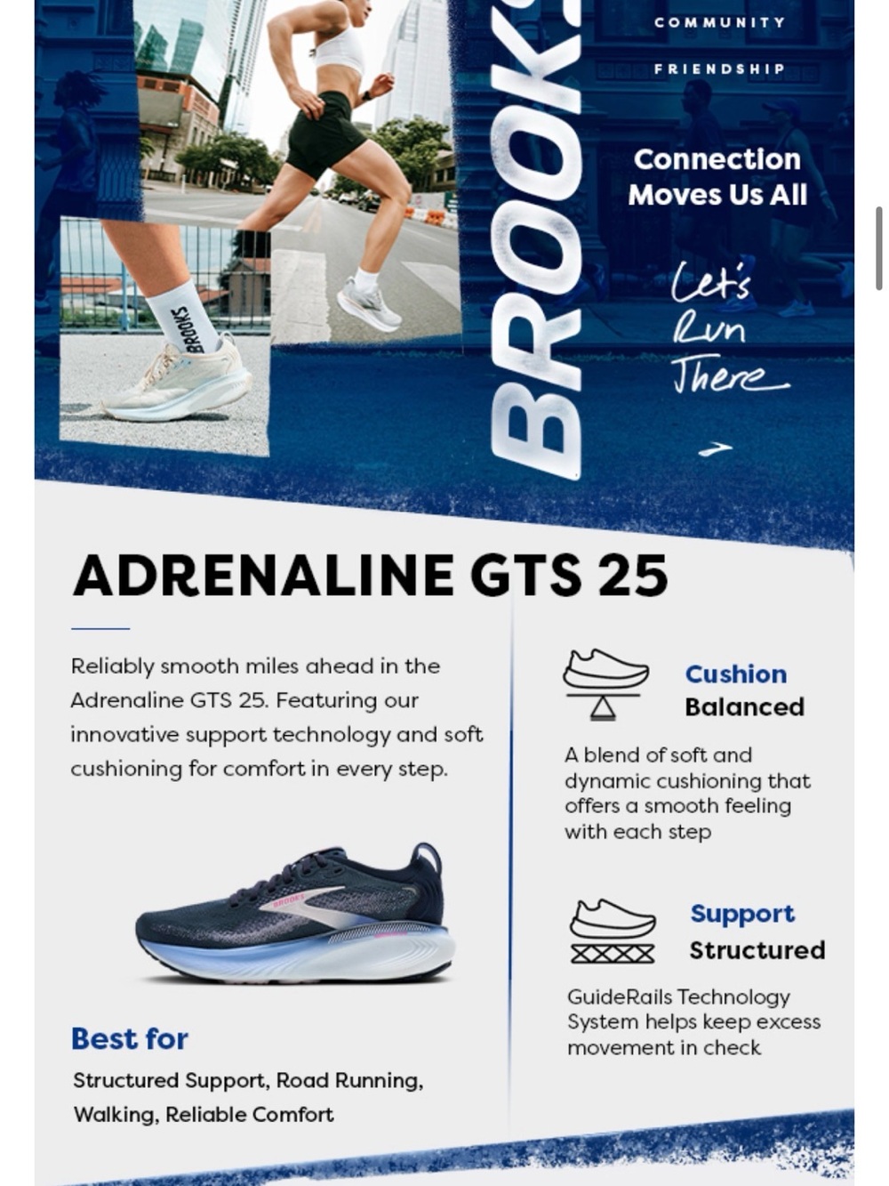 NEW with box Brooks Adrenaline 25 GTS Women’s Running Shoes size 9.5 - Picture 13 of 14